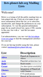Mobile Screenshot of lists.planet-lab.org